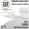 High Bay LED Light 2Ft. 220W 29950Lm 5000K Motion Sensor Ready