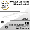 LED Panel Light 2x4 30 35 40 or 50W 6620Lm 3000K 3500K 4000K 5000K