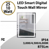 LED Smart Digital Touch Wall Mirror