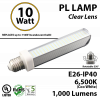 10W, PL LED Bulb lamp, 6500K, E26, UL.  Direct Line (Remove Ballast)