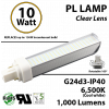 10W PL LED Bulb lamp 1000Lm 6500K G24-d3 IP40 UL.  Direct Line (Remove Ballast)