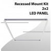 Recessed Mount Kit for 2x2 panel