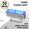 RGBW Flood Light 50W 7800Lm + White IP67 Wireless
