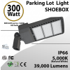 300 Watt LED Pole Head 39000Lm equal 1400W MH