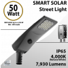 Solar Street Light 50W 7930Lm 12V 50AH Microwave Motion sensor included