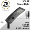Solar Street Light 70W 8200Lm 12V 25AH Microwave Motion sensor included