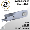 Solar Street Light 70W 11200Lm 12V 70AH Microwave Motion sensor included