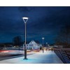 Solar Post Top Lamp Square 20Ah Battery 1500Lumen walkway