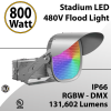 Stadium Lights Sports Lamp 800W RGBW DMX 131602Lm