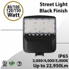 Street Light Black Finish 80 to 150W - CCT 3/4/5000K Up to 22,950Lm