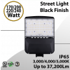 Street Light Black Finish 170 to 240W
