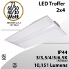 LED Troffer 2x4 72/60/50/40/30W