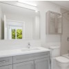 bathroom with vanity light 