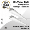 LED Vapor Tight Fixture 100W 80W 60W Plastic