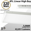 Warehouse Lights Linear Fixture 320W 42051Lm 5000K 100-277V