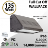 135W LED Full Cut off Wall Pack 14000 Lumens 5000K IP65 UL DLC